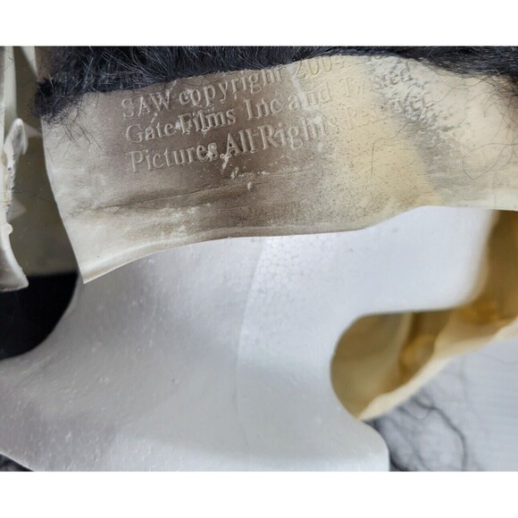 Jigsaw Puppet Halloween Mask Don Post Studios Horror Wig Hair Licensed SAW Film - Picture 7 of 9